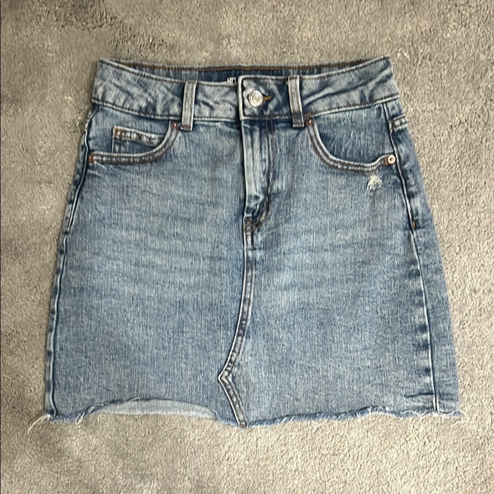 Jean miniskirt